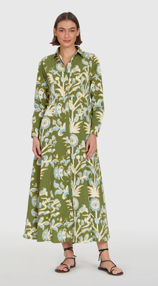 Classic Shirt Dress in Oasis Grove by Livro