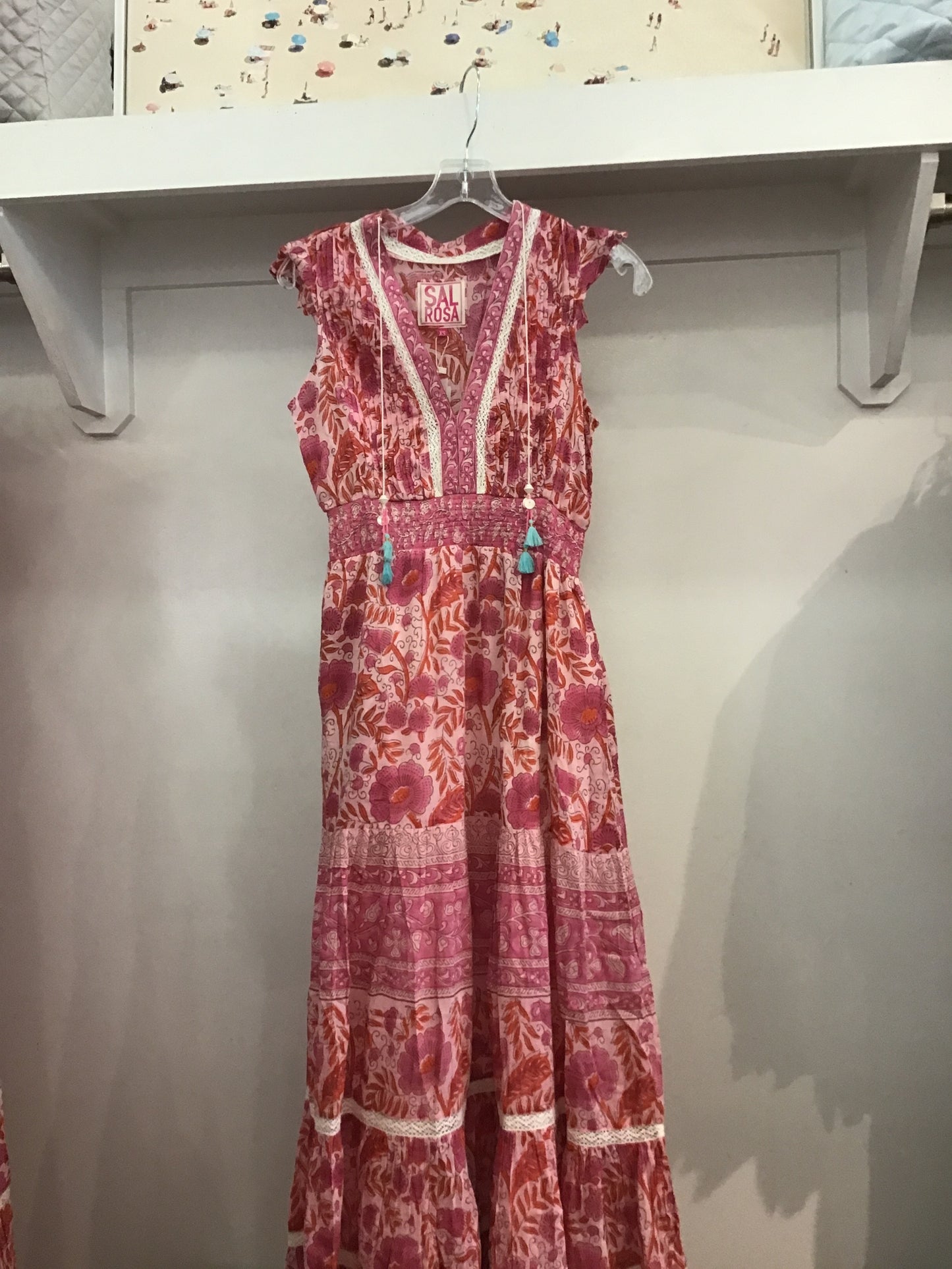 JC-2 Dress in Coral Flora by Sal Rosa