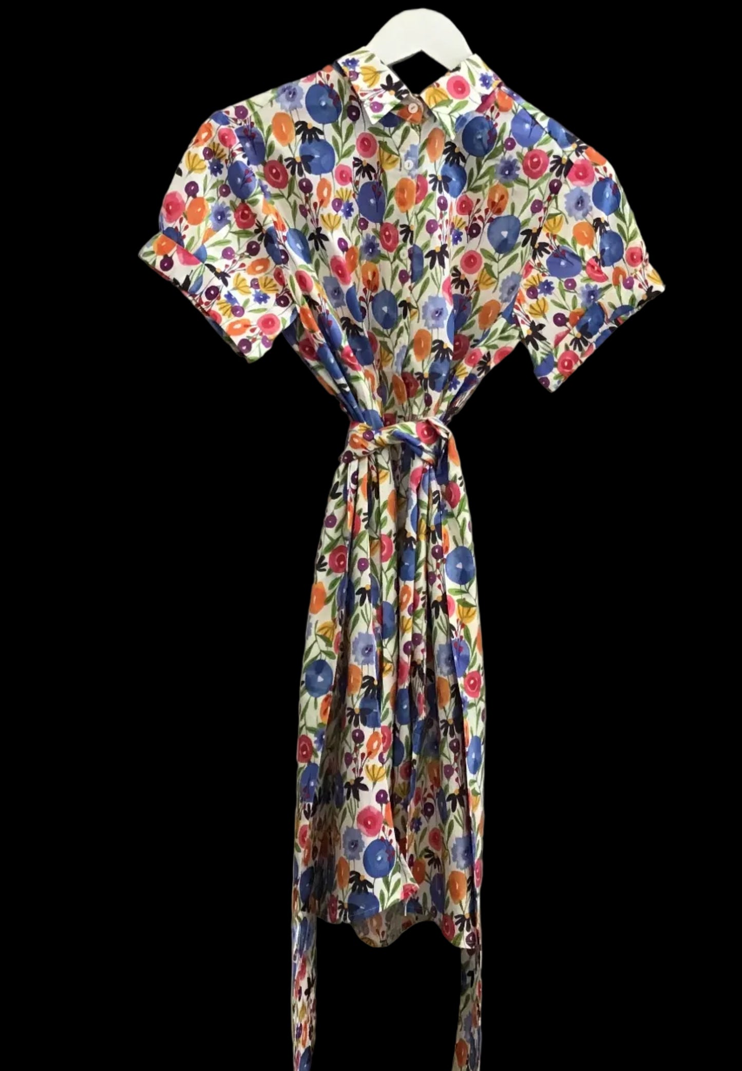 Lucy Mini Shirt Dress Summer Bouquet by Shirty