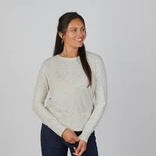 Celia Perfect Length Tee In Linen Long Sleeve by Erin Gray