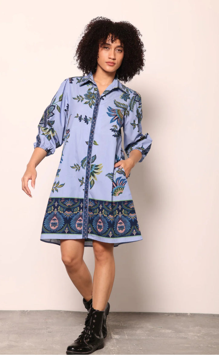 Ava in Periwinkle Mosaic by Maude Vivante