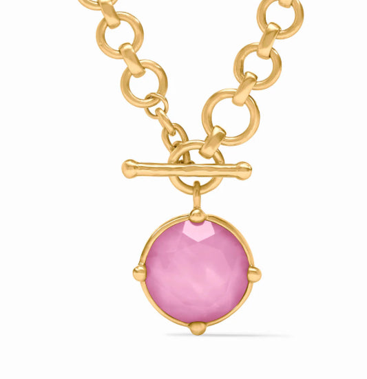 Honeybee Demi Necklace in Iridescent Tourmaline Pink by Julie Vos