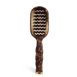 Detangler Hair Brush for Thick Hair in Tortoise by Teleties