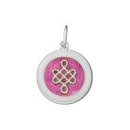 Medium Pendant Mother Daughter in Pink by Lola & Co