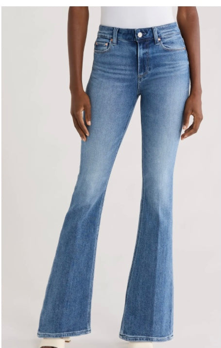 High Rise Manhattan Petite Bootcut in Buckingham by Paige
