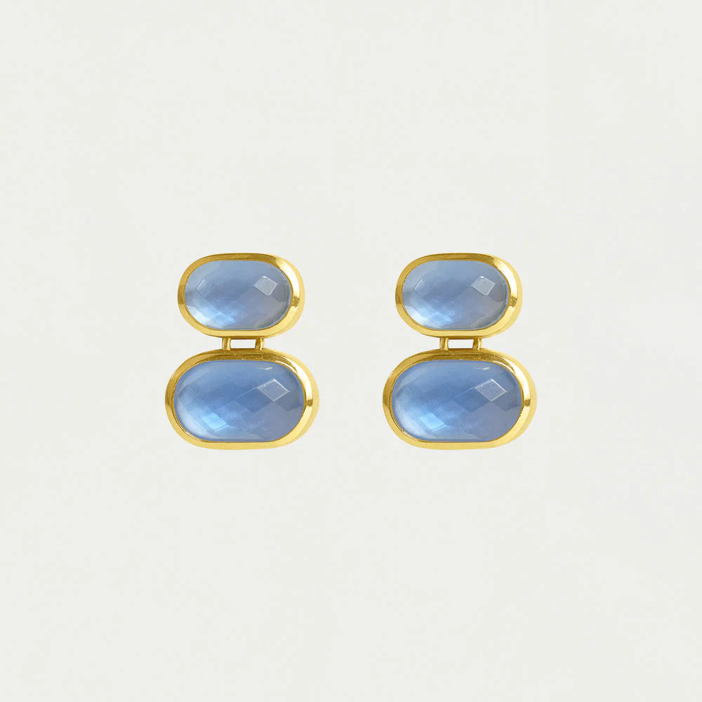 Mercer Double Gemstone Drops in Celestial Blue by Dean Davidson