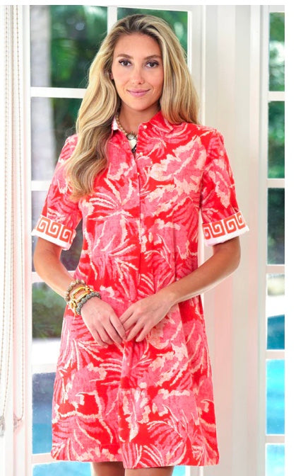 Charlotte Dress in Papaya by Just Darviny