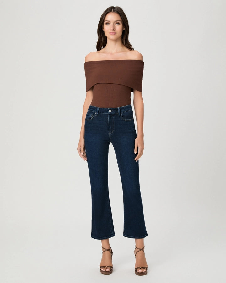 Mason Crop Boot Reverse Seamed Beltloops in Amagansett by Paige