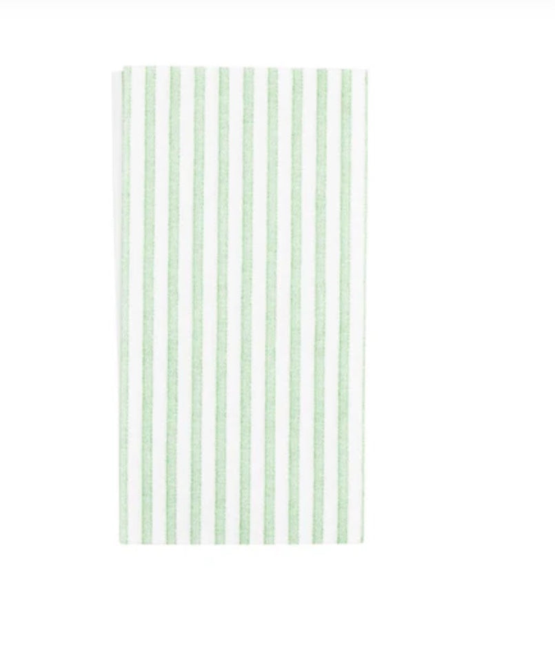 Papersoft Guest Towel Green Stripe by Vietri