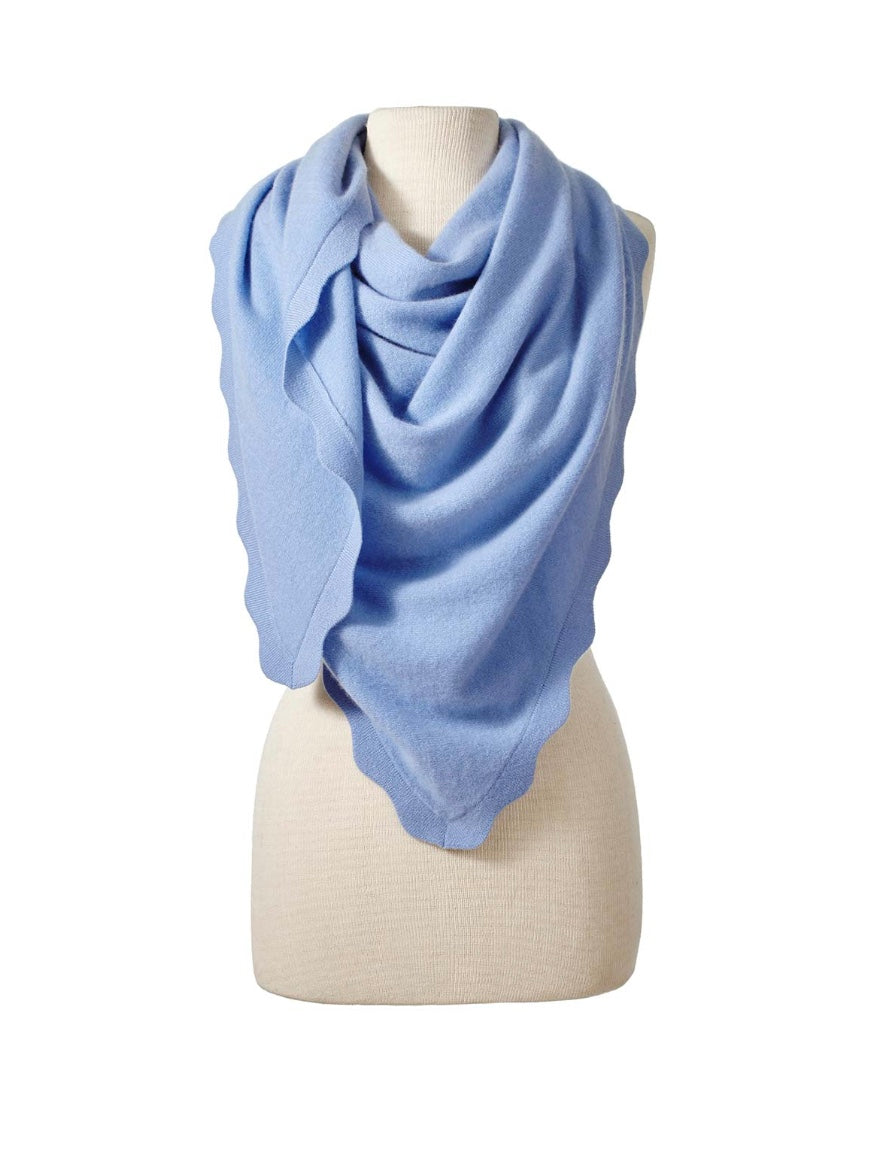 Ruffle Triangle Wrap by Alpine Cashmere