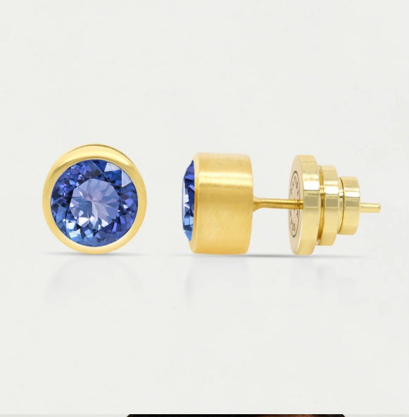 Signature midi Knockout Studs in Midnight Blue by Dean Davidson