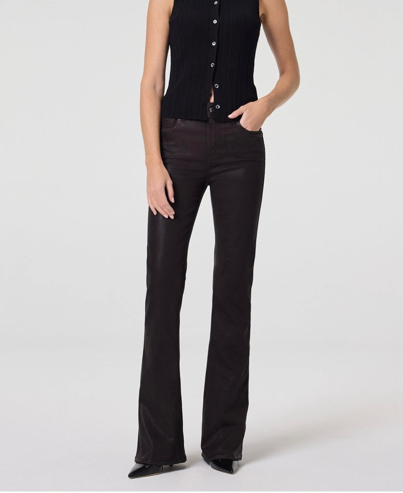 High Rise Laurel Canyon in Chicory Coffee Luxe Coating by Paige Jeans