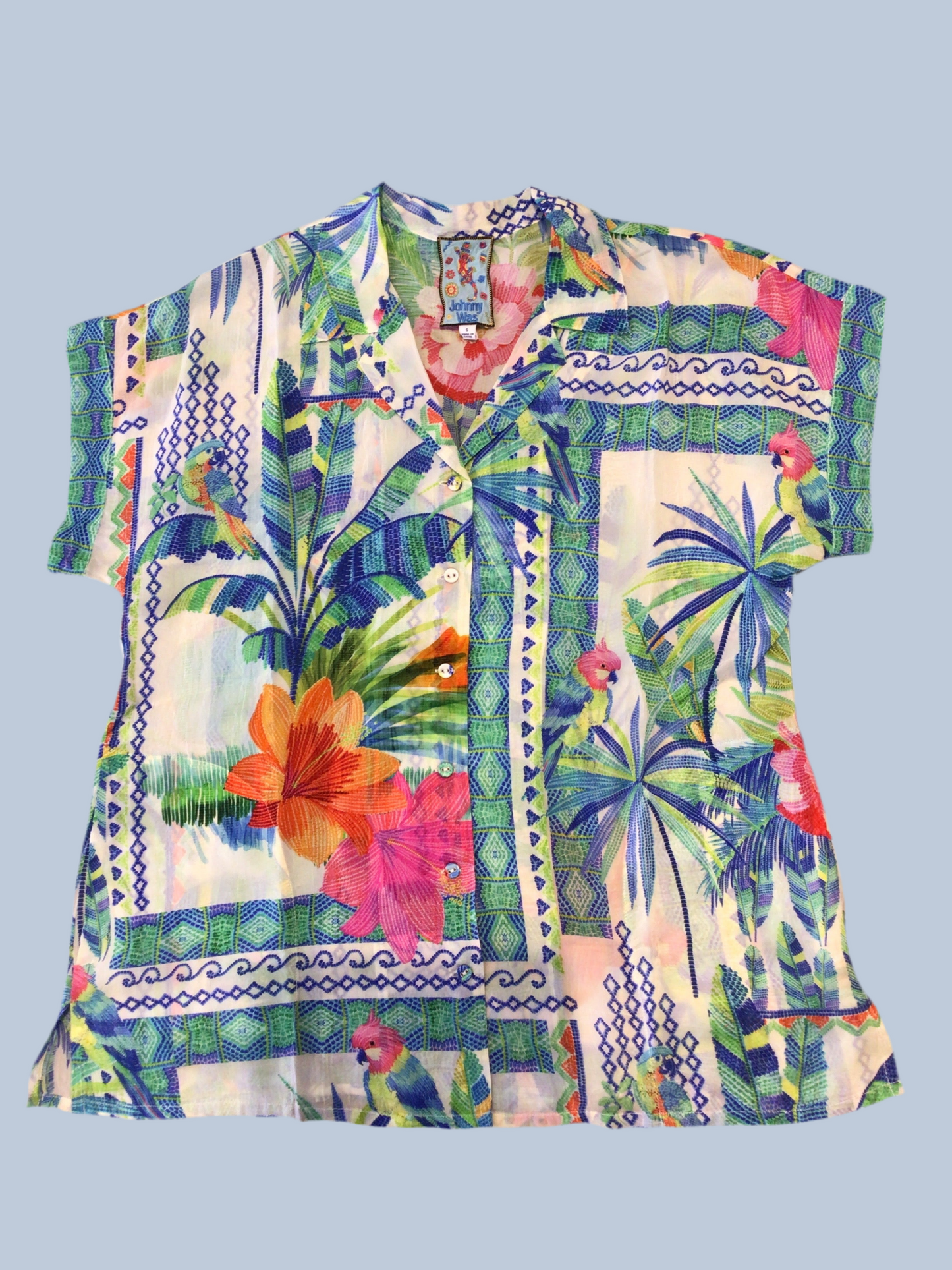 Laiya Button Up Melissa Blouse by Johnny Was