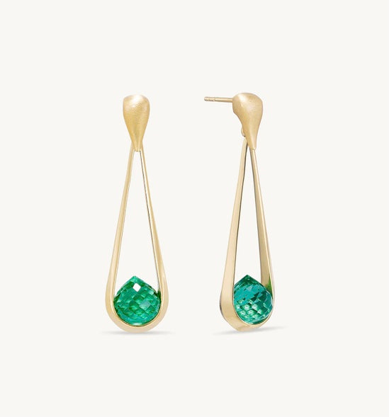 Mini Sami Earrings in Banyan Greenby David Davidson