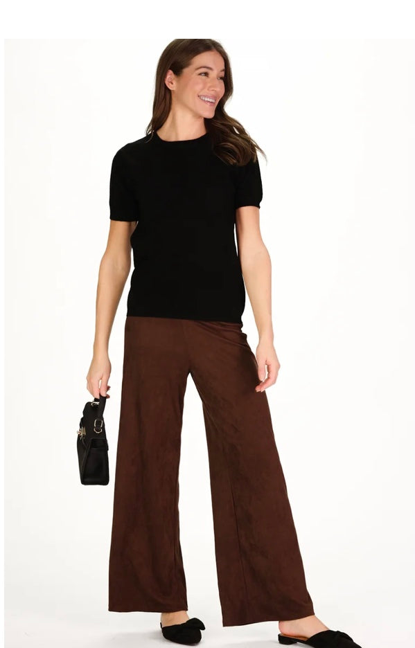 Sasha Suede Pant in Chicory Suede by Duffield Lane