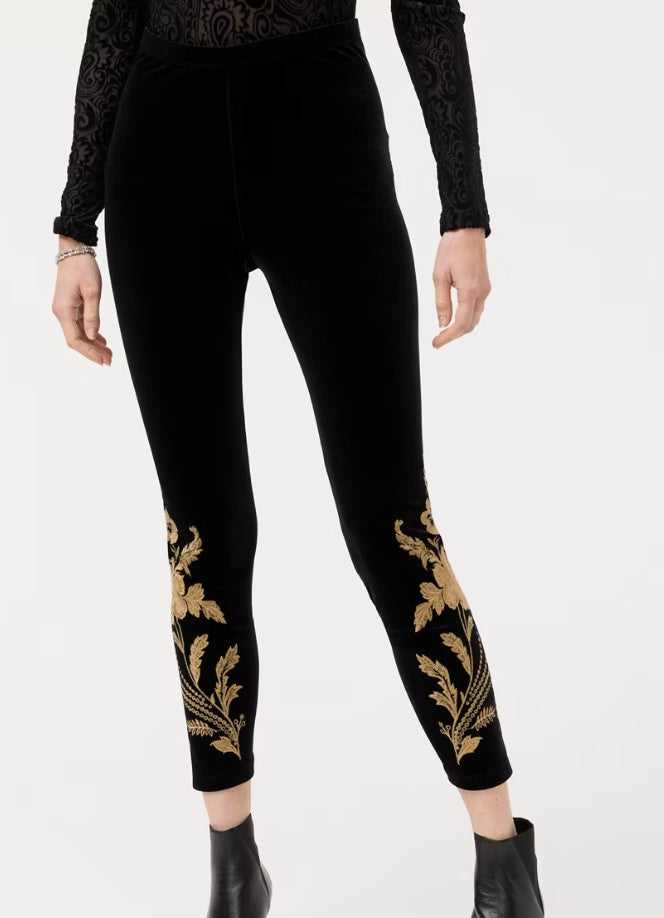 Lara Stretch Velvet Legging by Johnny Was