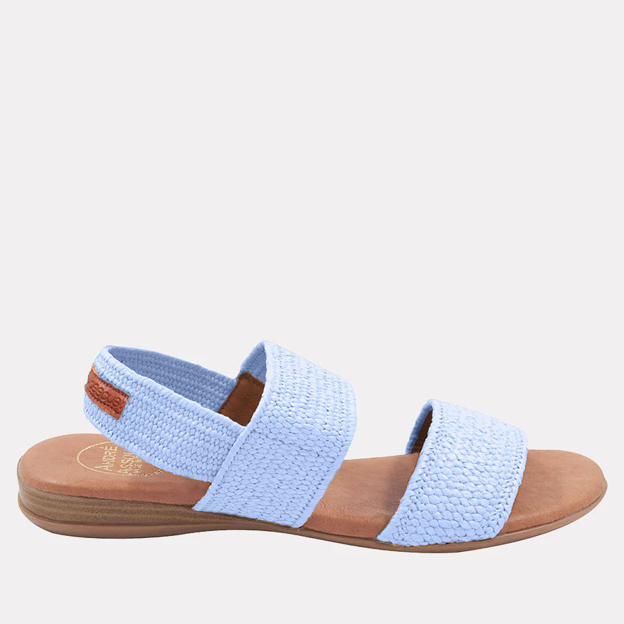 Nigella Featherweight Sandal in Sky Blue by Andre Assous