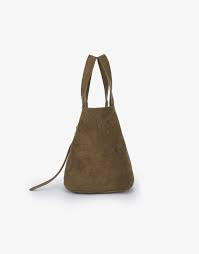 Joya Bucket Mini Faux Suede Olive by Remi/Reid