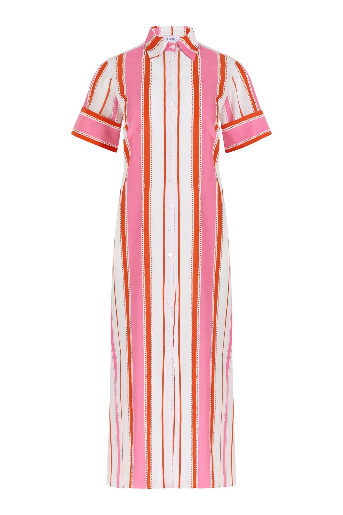 Gibbons Dress in Boardwalk Stripes by Livro