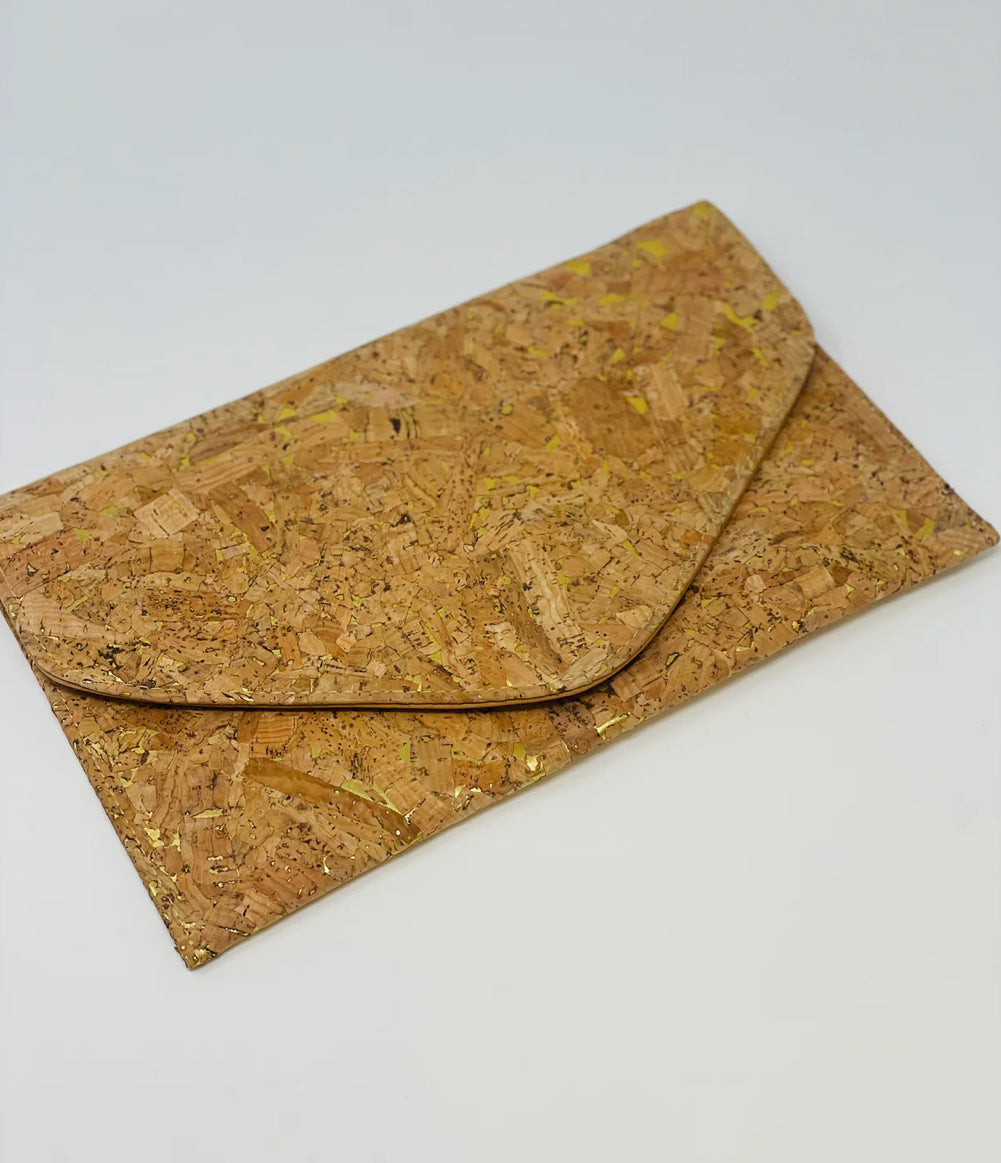 Cork Flat Clutch by BC Bags
