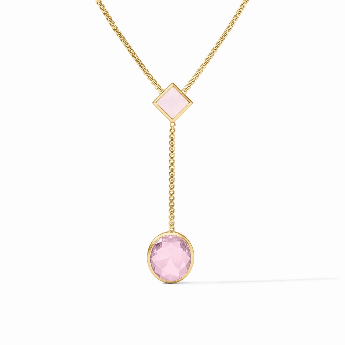 Jolie Lariat Necklace in Rose by Julie Vos