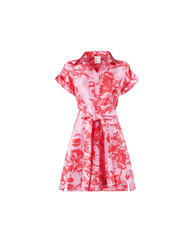 Short Chantel Dress in Pink Floral by Finley