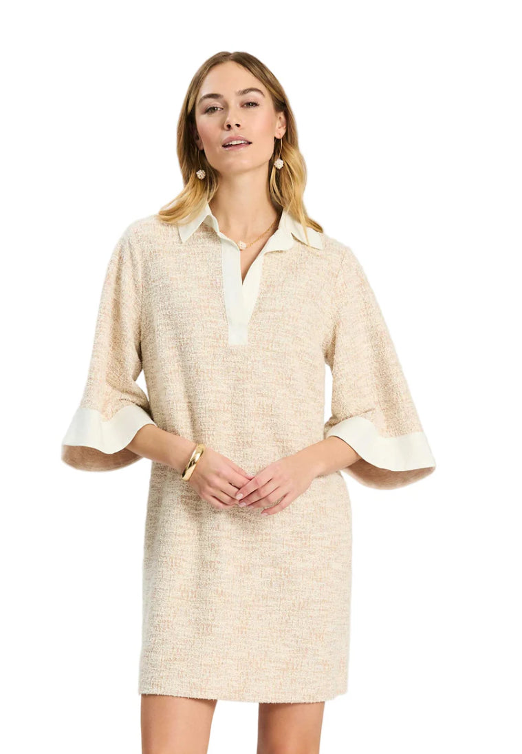 Sid Knit Boucle Dress in Sandstorm by Tyler Boe