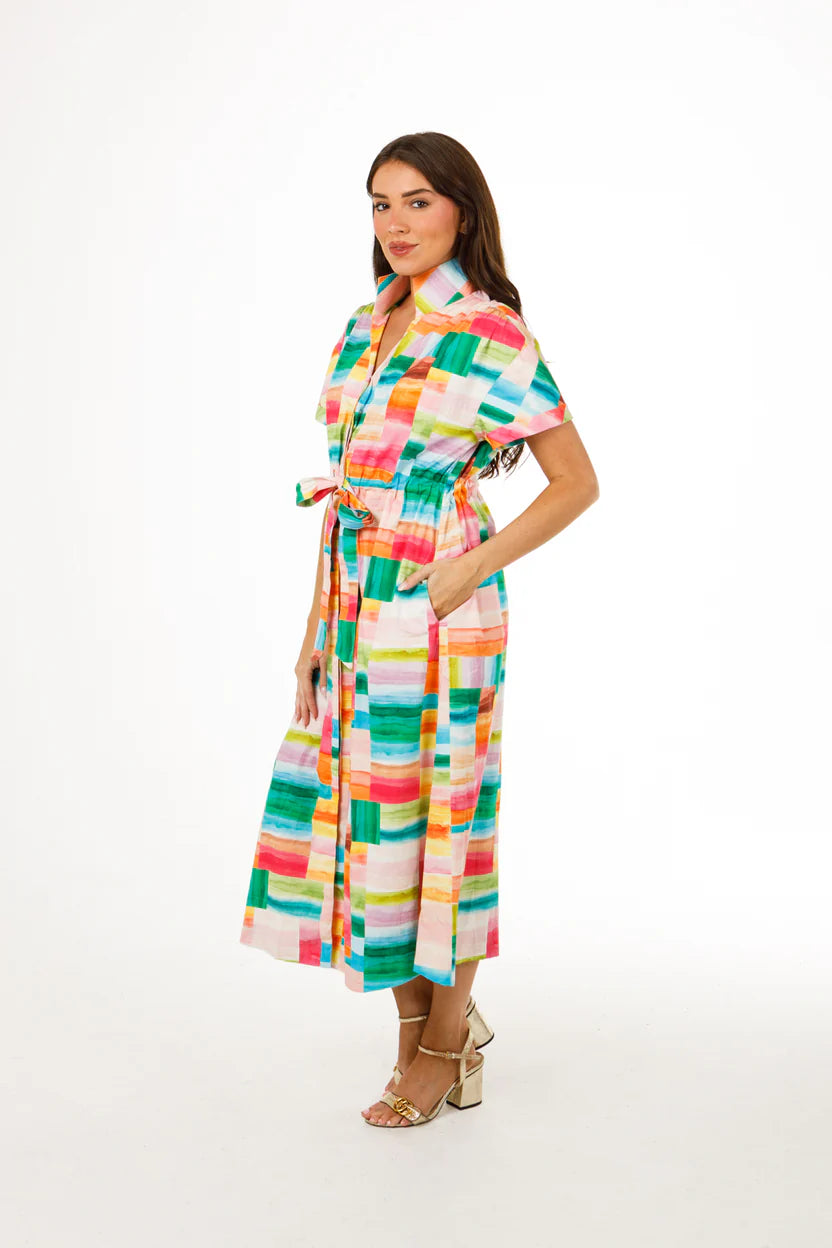 Bria Dress in Mad for Madras by Holly Shae