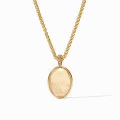 Stardust Statement Necklace in Iridescent Champagne in Gold by Julie Vos