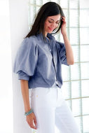 Bomba Shirt in Blue Oxford by Finley