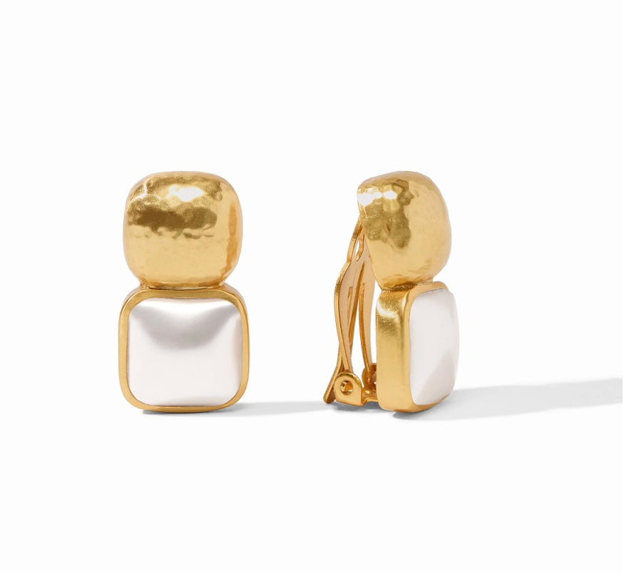Catalina Clip Earrings by Julie Vos