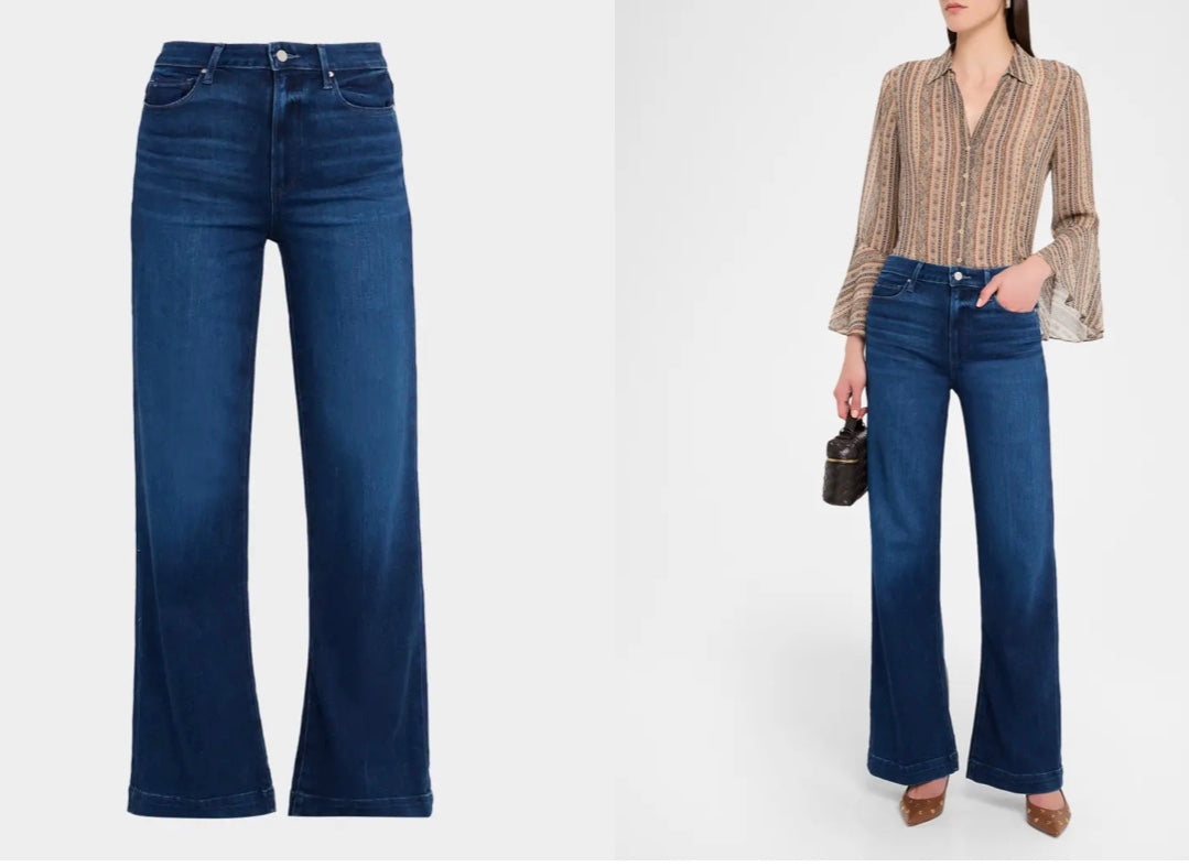 Leenah Wide Leg Jeans in Praline by Paige