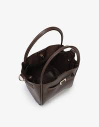 Hollace Mini Tote Vegan Buckle Espresso by Remi/Reid