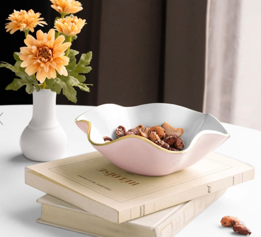 Encanto Carola Small Round Bowl in Camellia by Beatriz Ball