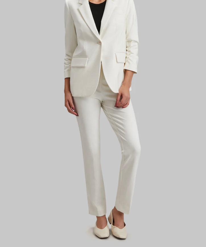 Annie Pull on Pants in Oyster by Peace of Cloth
