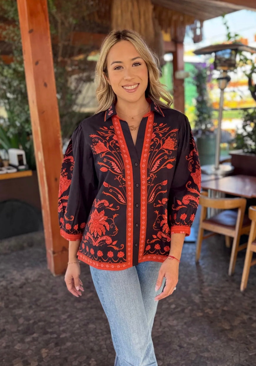 Camille Top in Biltmore Black by Isla Payal