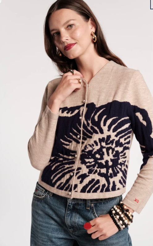 Darling Cardigan in Camel by Frances Valentine