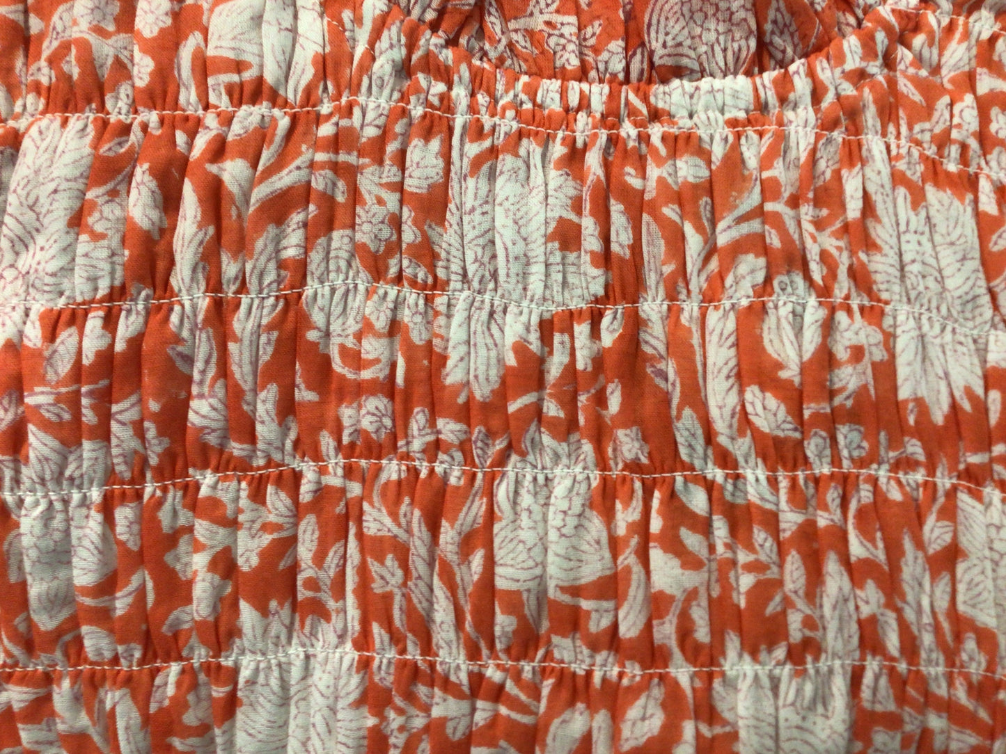 Sleeveless Smocked Maxi In Ivy Orange by Oliphant