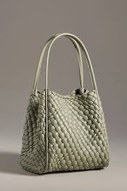 Hollace Mini Tote in Woven Sage by Remi Reid