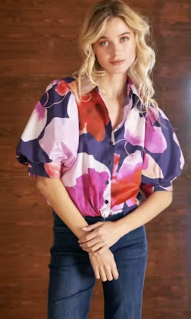 Bomba Shirt in Flower Bomb by Finley