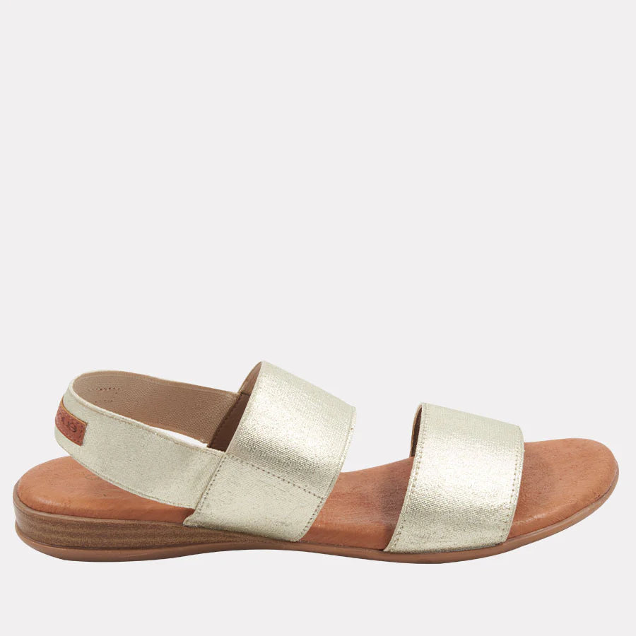 NIGELLA FEATHERWEIGHTS™ SANDAL in Platino gold by Andre Assous