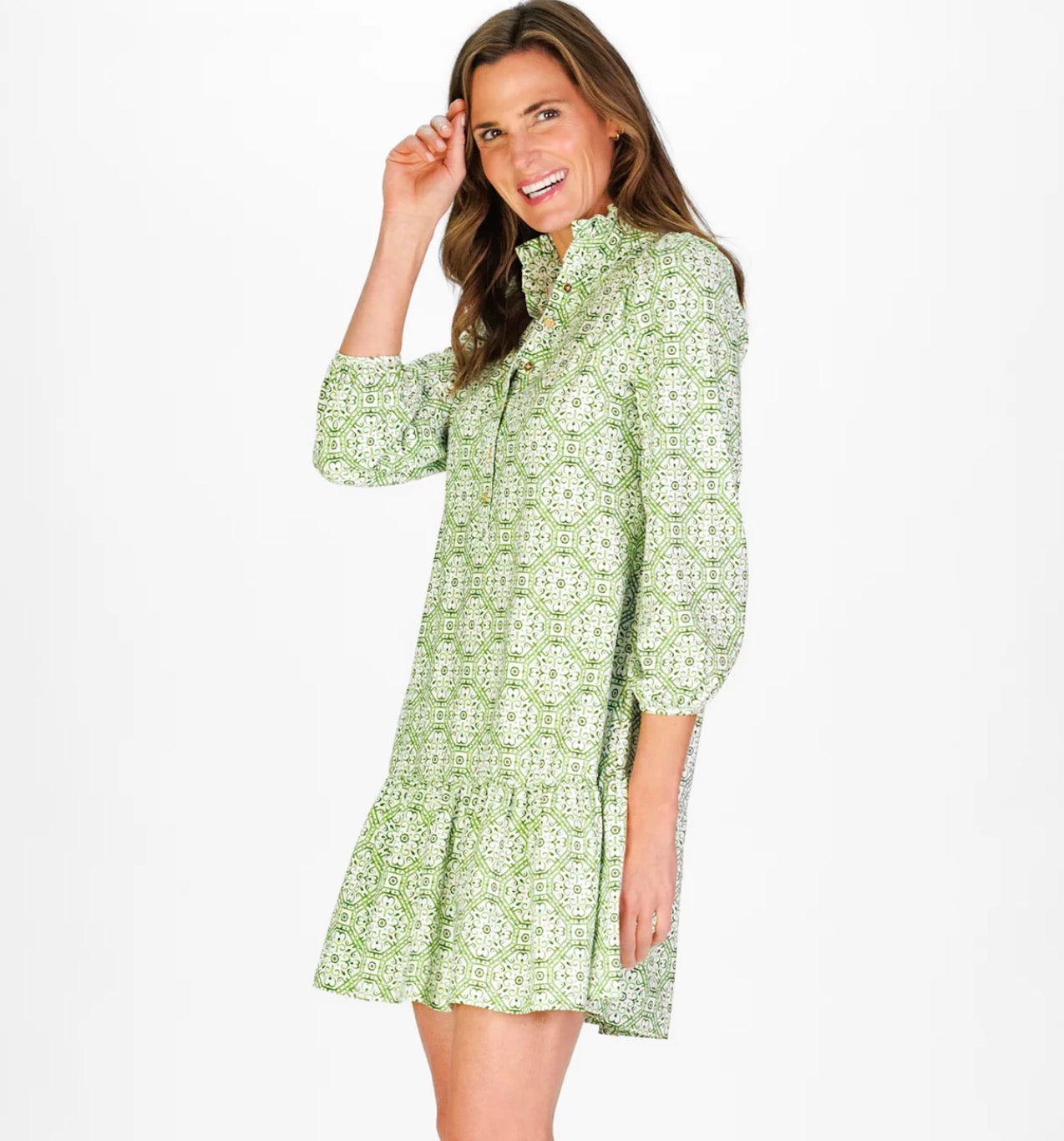 Adara Dress in Ivy Courtyard by Duffield Lane