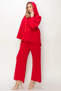 Francine Pearl Hoodie in Red by Joh