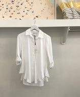 Agatha 3/4 Sleeve Shirt in White by Finley