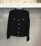 Linen Jacket in Black by Amici