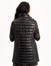 Load image into Gallery viewer, Quilted Long Vest in Black by Renuar
