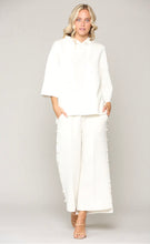 Load image into Gallery viewer, Francine Hoodie with Pearl in White by Joh
