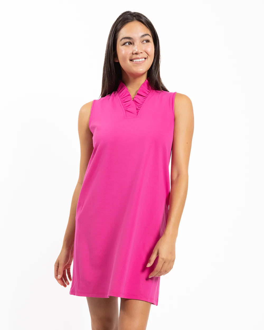 Helena Dress in Magenta by Jude Connally