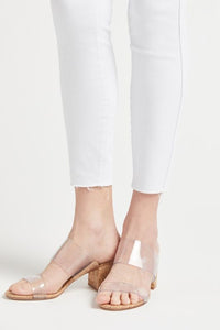 Kut From The Kloth High Rise Connie Ankle Skinny in Optic White
