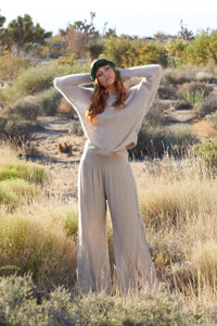 Free Pant in White, Taupe or Silver by Scandal Italy